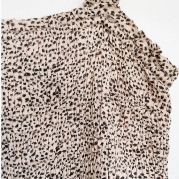 ABERCROMBIE & FITCH | Leopard Print Smocked Tank - Large - Picture 4 of 5